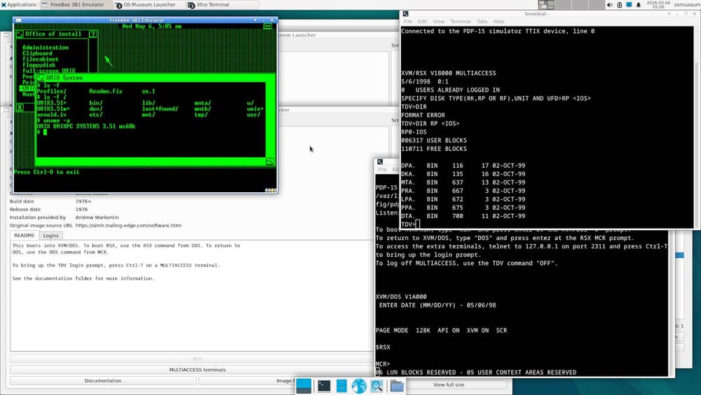 Virtual OS Museum revives hundreds of extinct operating systems for free