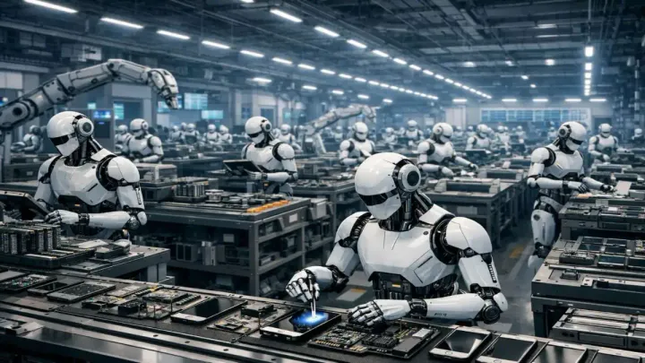 China’s Manufacturing Machine Shifts From Smartphones to Humanoid Robots